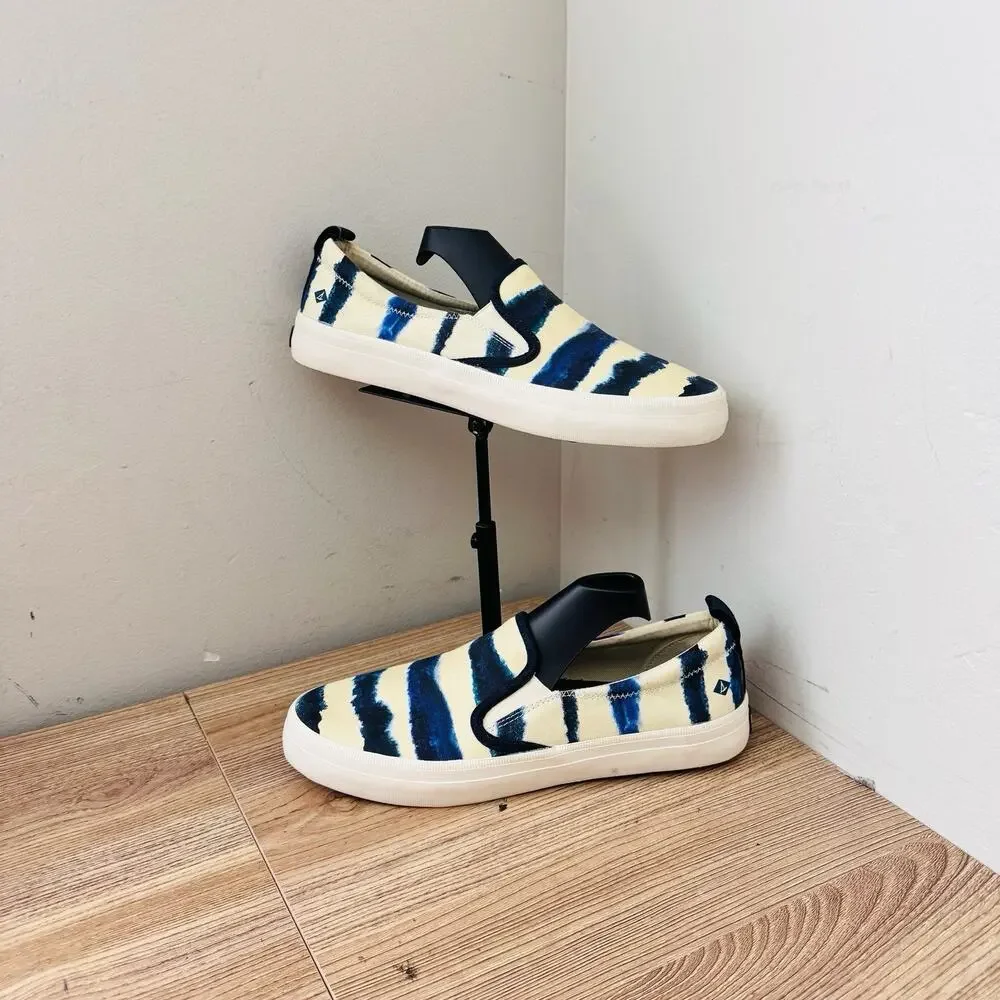 Sperry Women's Crest Twin Gore Slip-On Sneakers White And Blue Size 8